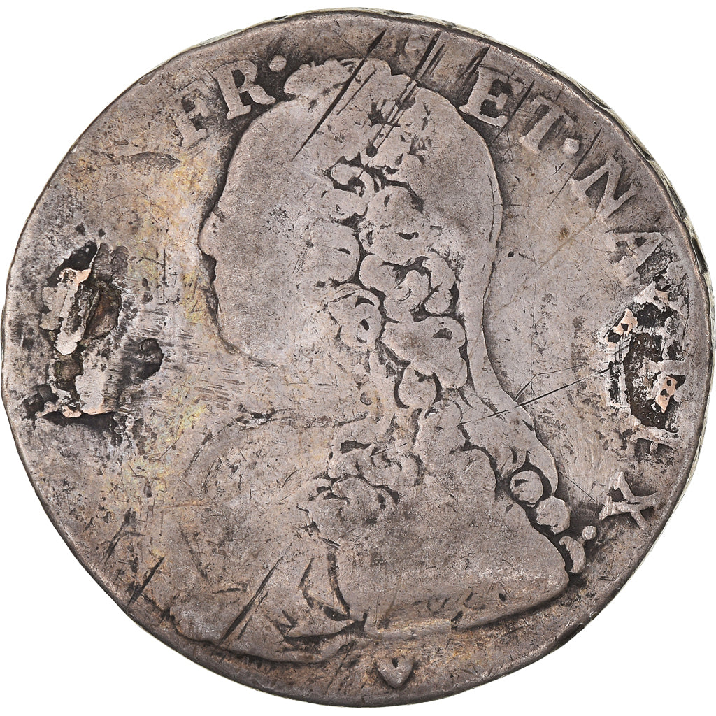 Münze, Frankreich, Louis XV, 1/2 Écu aux branches d'olivier, 1/2 ECU, 44 Sols