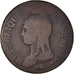 Moneda, Francia, Dupré, Decime, AN 5, Paris, BC+, Bronce, KM:644.1, Gadoury:187