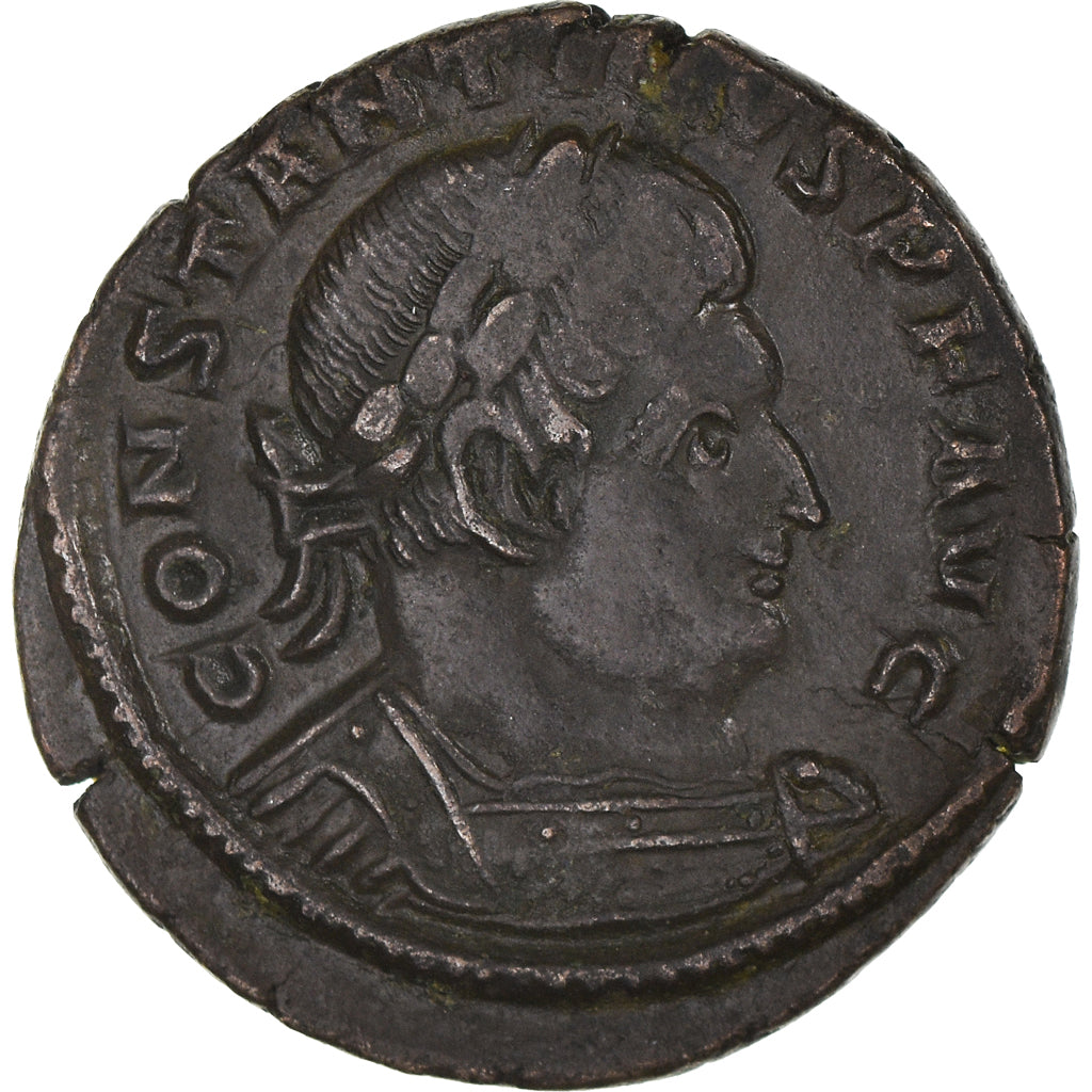 Münze, Constantine I, Nummus, 316-317, Trier, SS+, Kupfer, RIC:105
