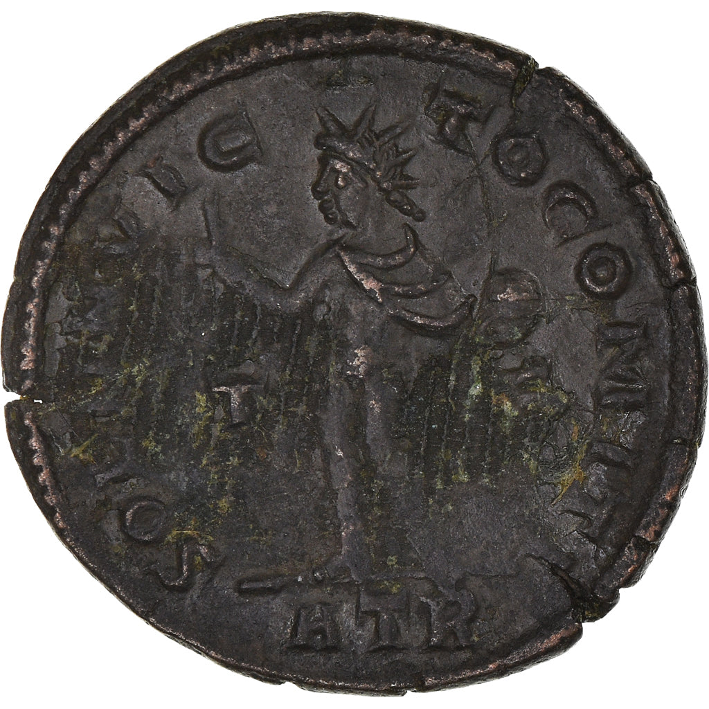Münze, Constantine I, Nummus, 316-317, Trier, SS+, Kupfer, RIC:105