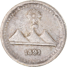 Münze, Guatemala, 1/4 Réal, 1891, SS, Silber, KM:158