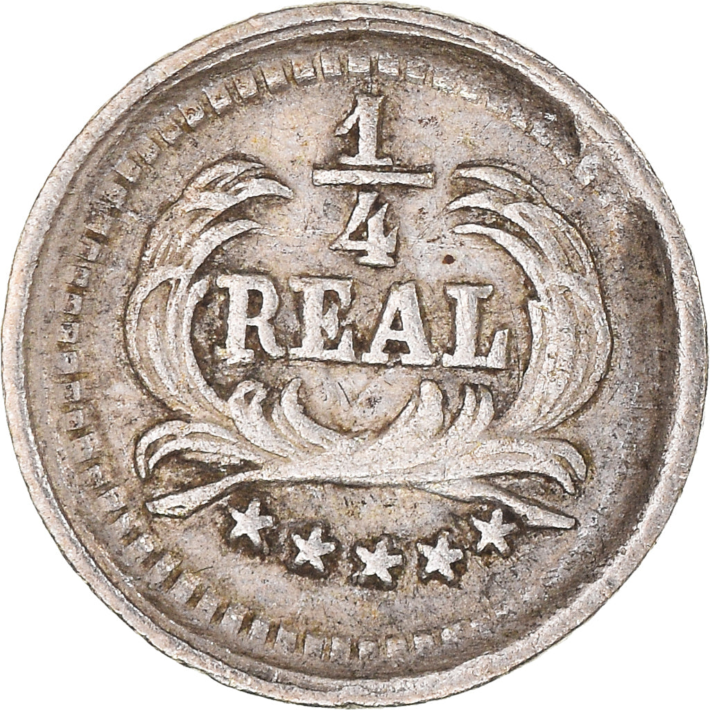 Münze, Guatemala, 1/4 Réal, 1891, SS, Silber, KM:158