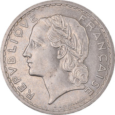 Münze, Frankreich, Lavrillier, 5 Francs, 1938, Paris, SS+, Nickel, KM:888