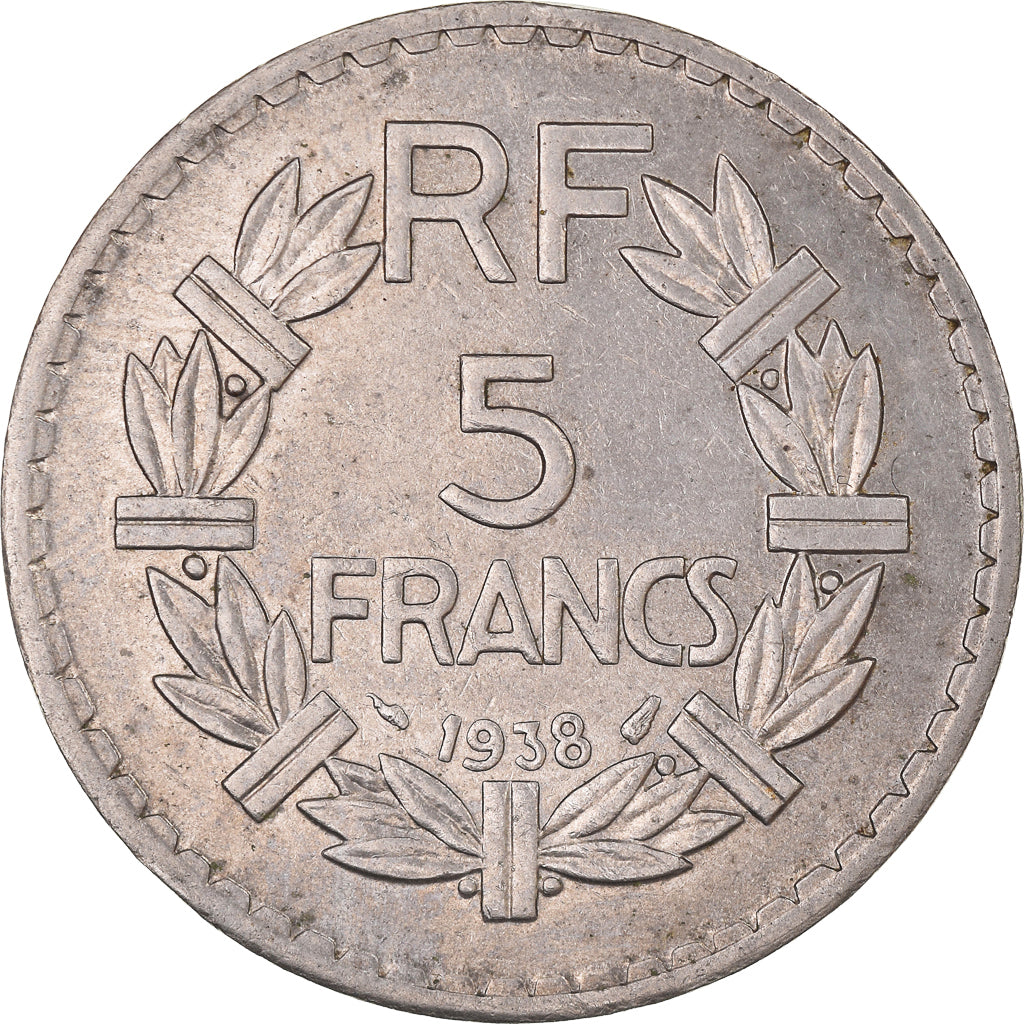 Münze, Frankreich, Lavrillier, 5 Francs, 1938, Paris, SS+, Nickel, KM:888