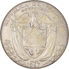 Moneta, Panama, 1/2 Balboa, 1967, U.S. Mint, SPL-, Argento, KM:12a.1