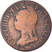 Moeda, França, Dupré, 5 Centimes, AN 8, Strasbourg, VF(20-25), Bronze