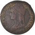 Moneta, Francia, Dupré, 5 Centimes, AN 8/5, Metz, MB, Bronzo, KM:640.2