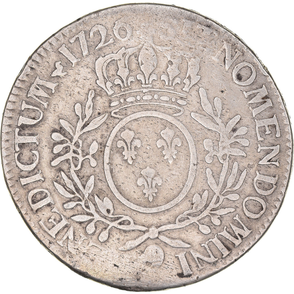 Münze, Frankreich, Louis XV, Écu aux branches d'olivier, Ecu, 1726, Rennes, S