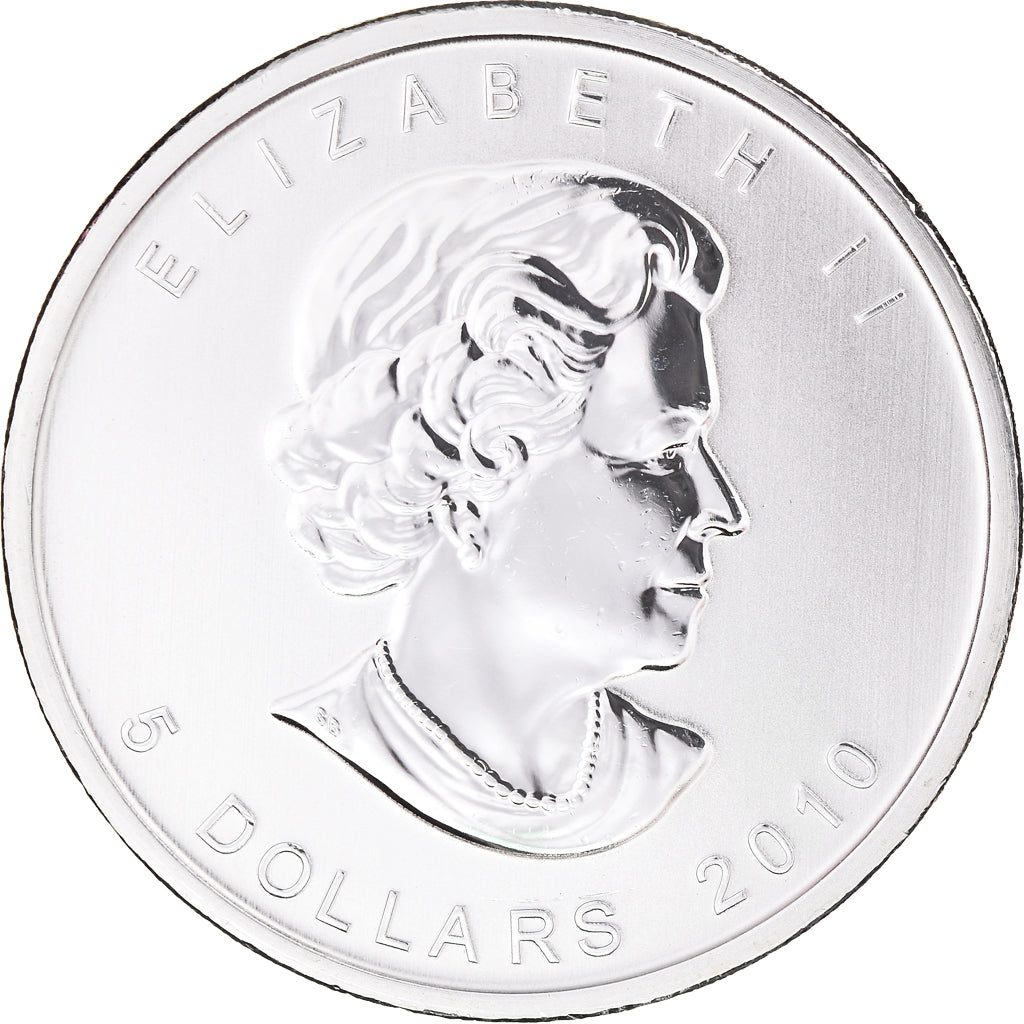 Münze, Kanada, Elizabeth II, 5 Dollars, 2010, Royal Canadian Mint, 1 Oz, UNZ