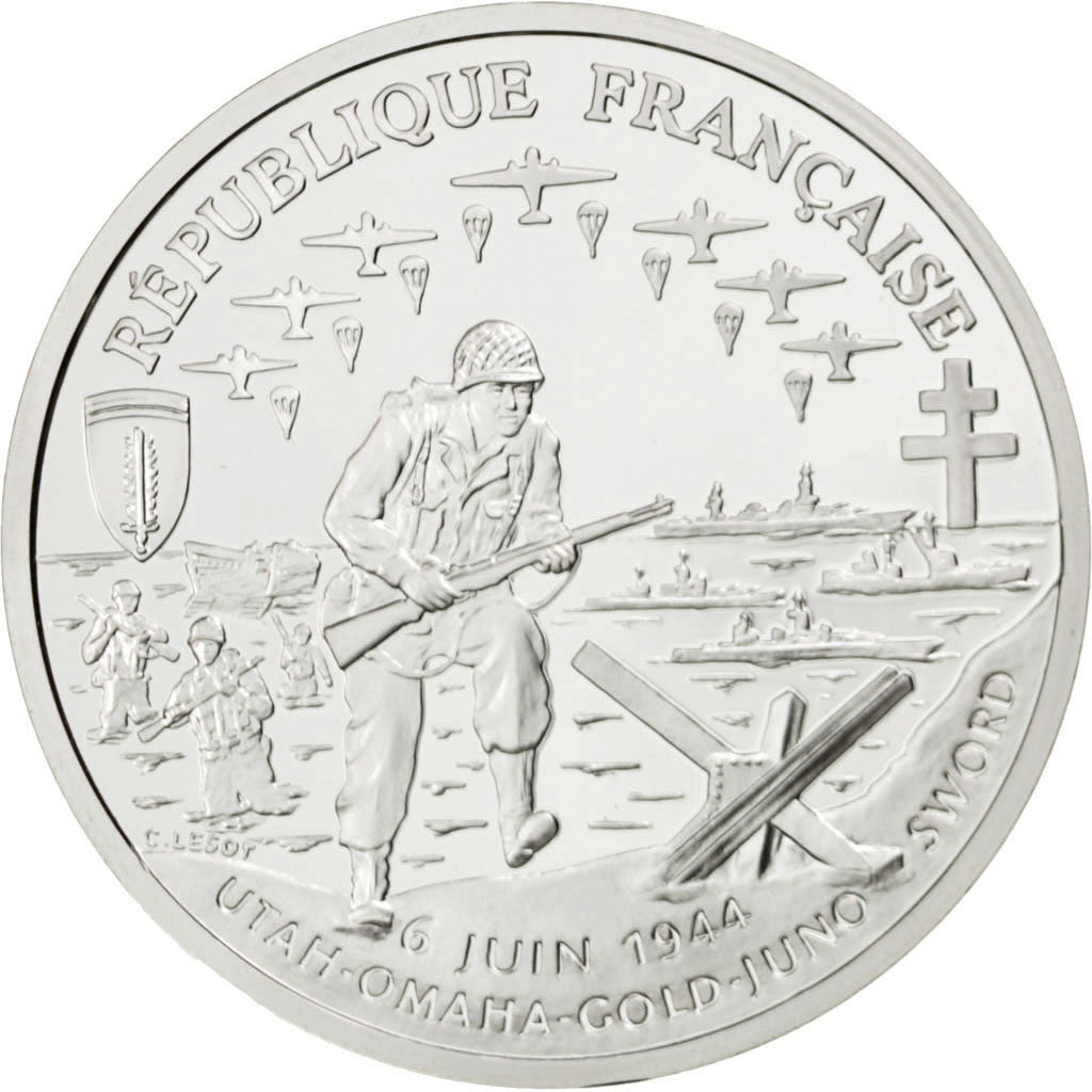 FRANCE, Franc, 1993, KM #1014, MS(65-70), Silver, 22.20
