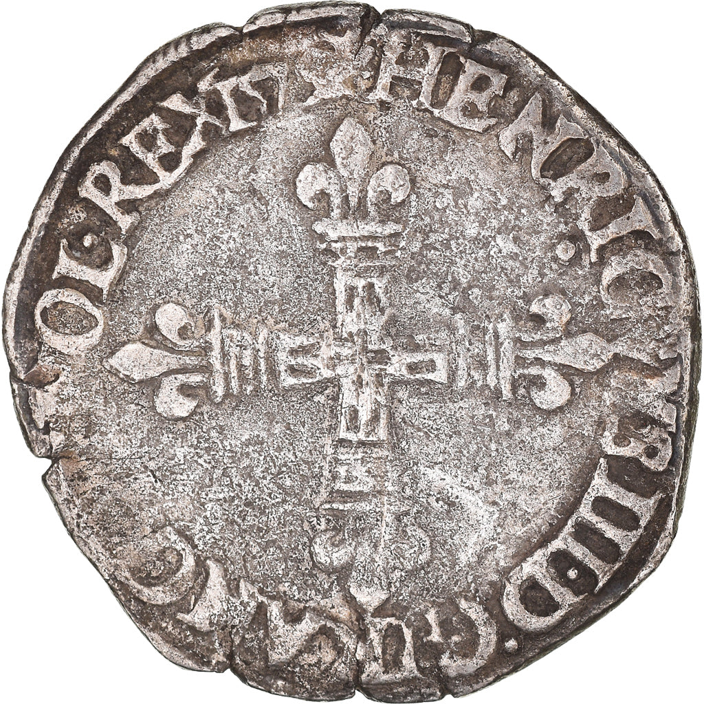 Coin, France, 1/8e Ecu, 1579, Nantes, VF(30-35), Silver, Ciani:1440