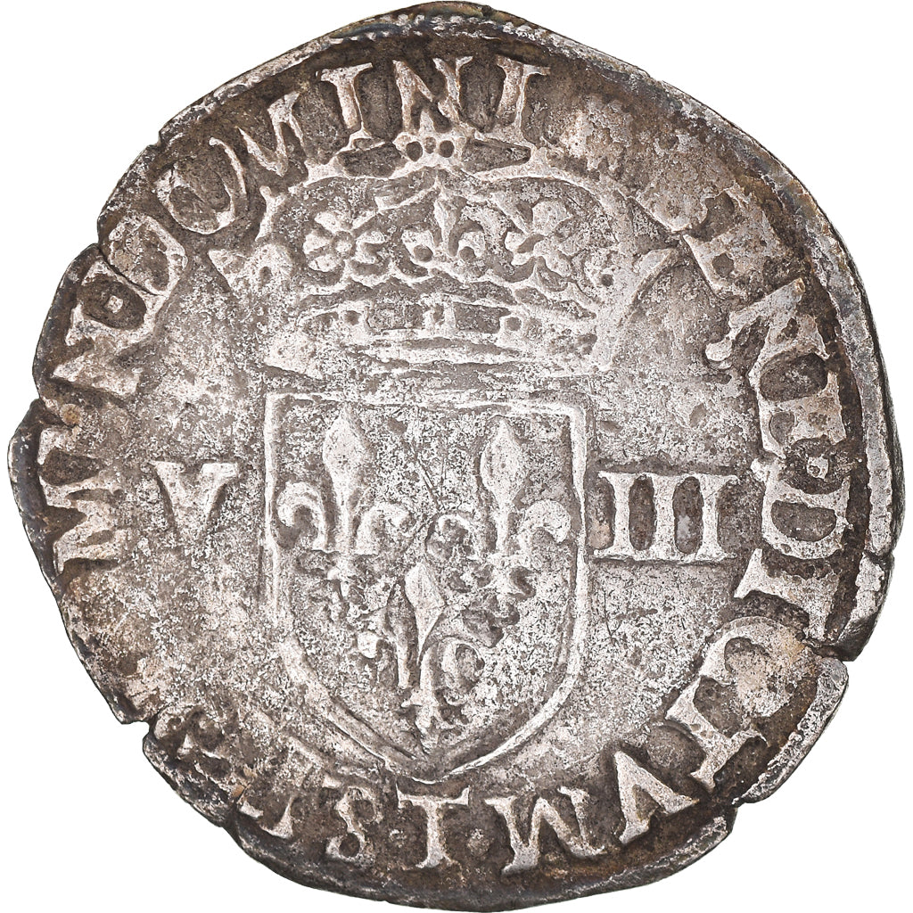 Coin, France, 1/8e Ecu, 1579, Nantes, VF(30-35), Silver, Ciani:1440