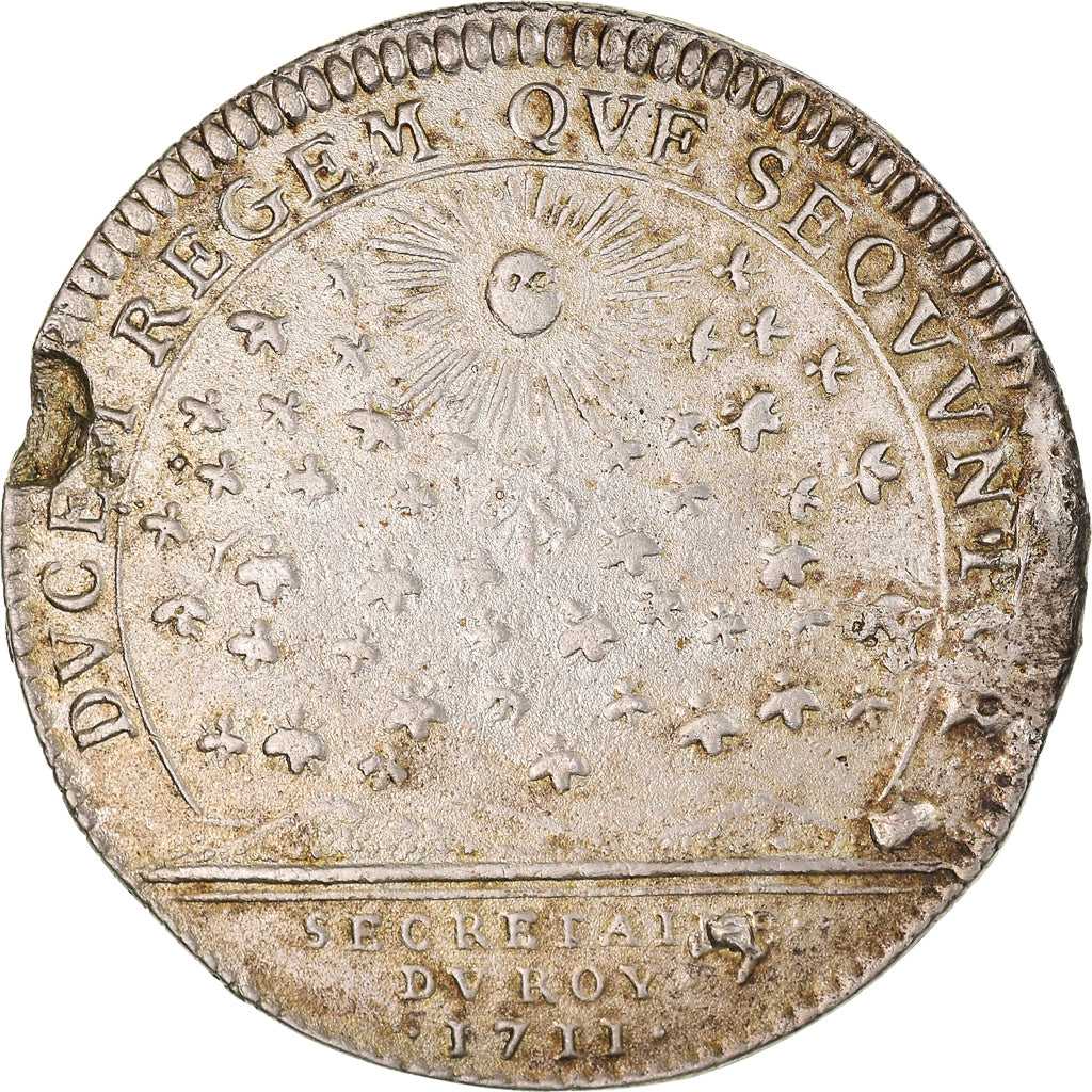 Francia, Token, Royal, 1711, MB, Argento, Feuardent:323
