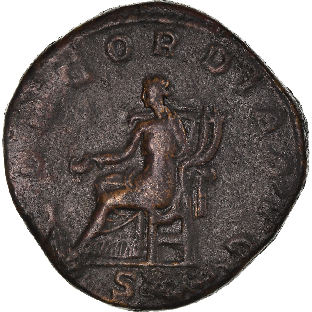 Moneda, Gordian III, Sestercio, 243-244, Rome, MBC, Bronce, RIC:331a