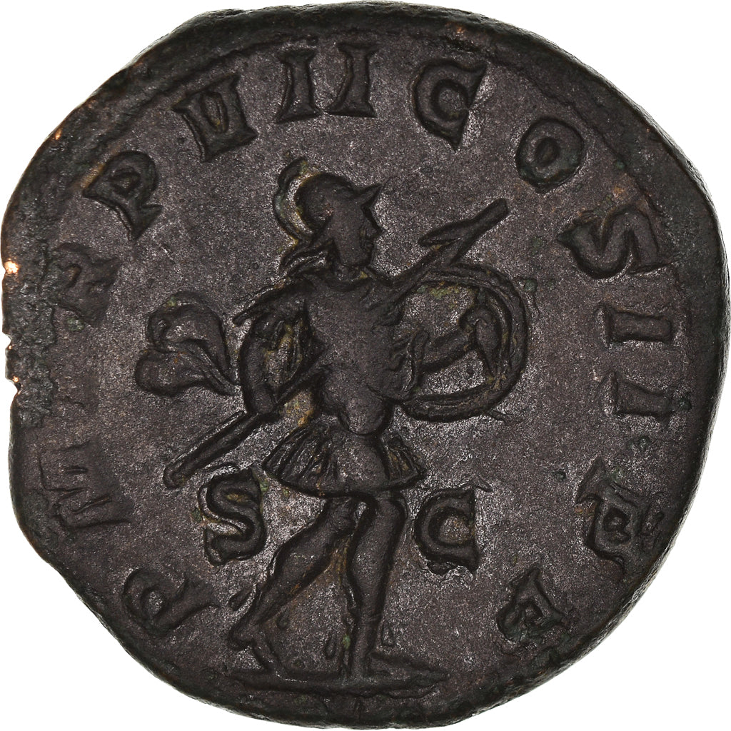 Coin, Gordian III, Sestertius, Rome, EF(40-45), Bronze, RIC:6 var