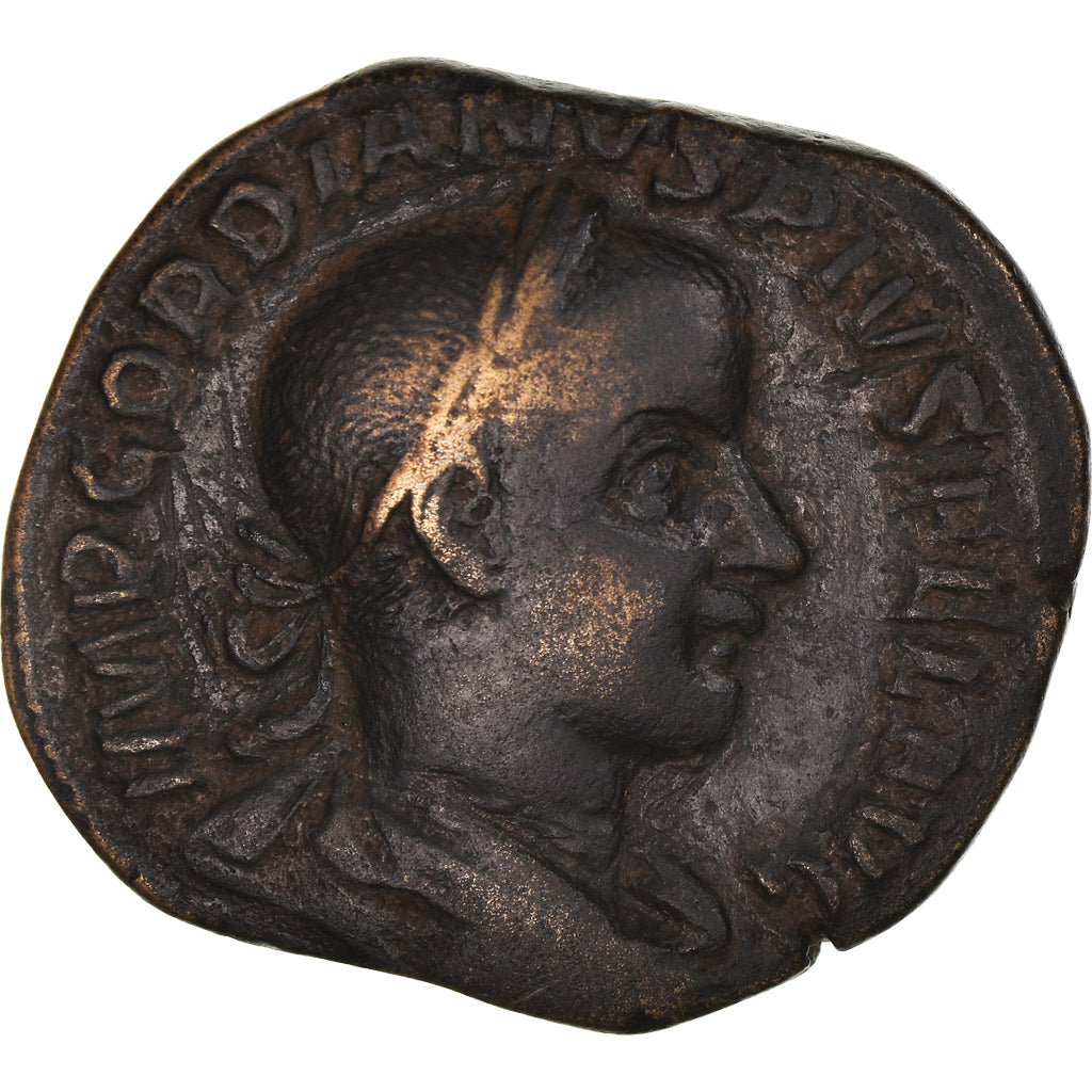 Moneta, Gordian III, Sestertius, 238, Roma, EF(40-45), Brązowy, RIC:300a