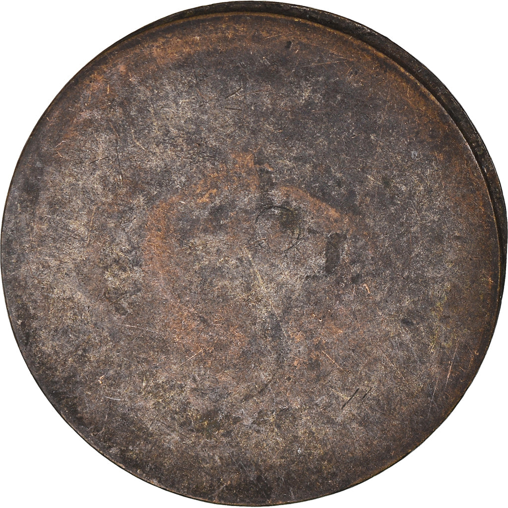 Coin, General Colony, Sol, Sol Estampé, VF(30-35), Billon, Lecompte:278a
