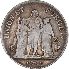 Münze, Frankreich, Union et Force, 5 Francs, AN 8, Paris, S, Silber, KM:639.1