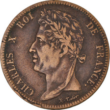 Coin, FRENCH COLONIES, Charles X, 5 Centimes, 1828, Paris, EF(40-45), Bronze