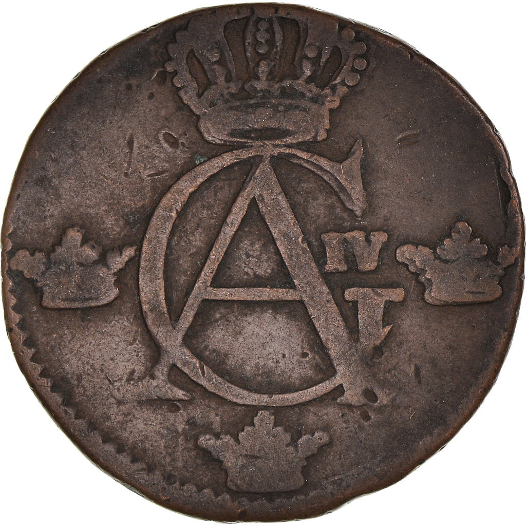Coin, Sweden, Gustaf IV Adolf, 1/4 Skilling, 1806, VF(20-25), Copper, KM:564