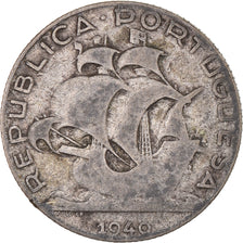 Coin, Portugal, 2-1/2 Escudos, 1940, VF(30-35), Silver, KM:580