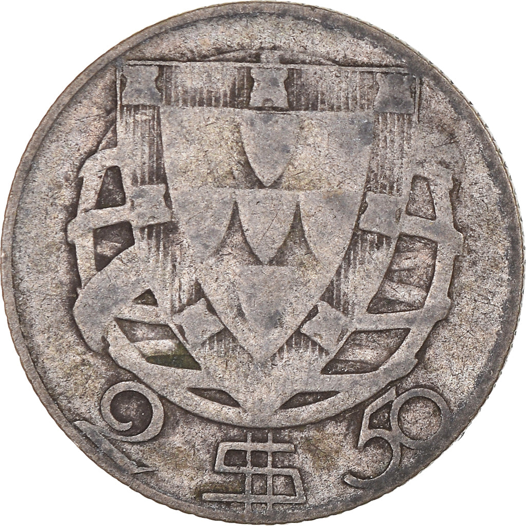 Coin, Portugal, 2-1/2 Escudos, 1940, VF(30-35), Silver, KM:580