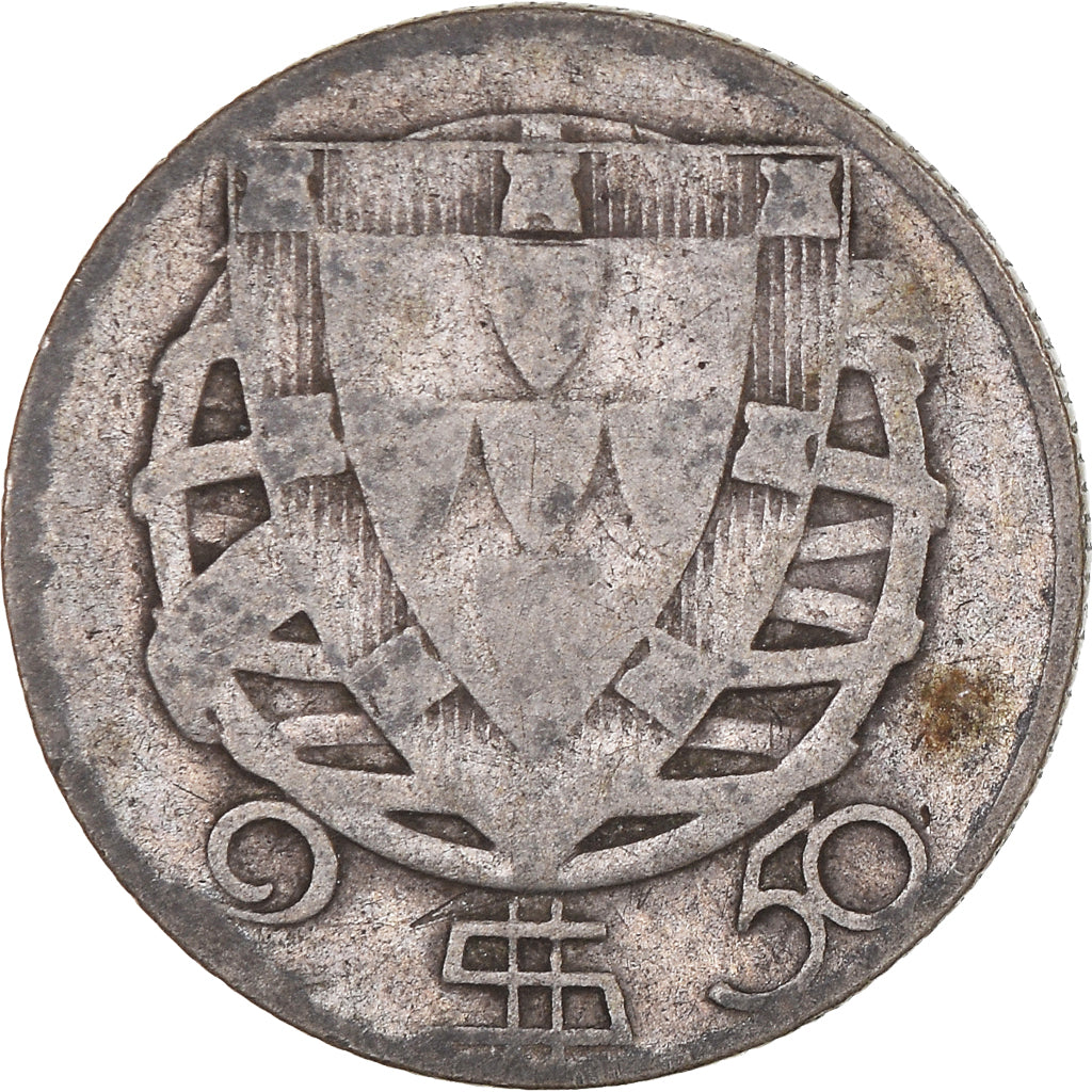 Coin, Portugal, 2-1/2 Escudos, 1943, VF(30-35), Silver, KM:580