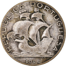 Coin, Portugal, 2-1/2 Escudos, 1944, VF(30-35), Silver, KM:580