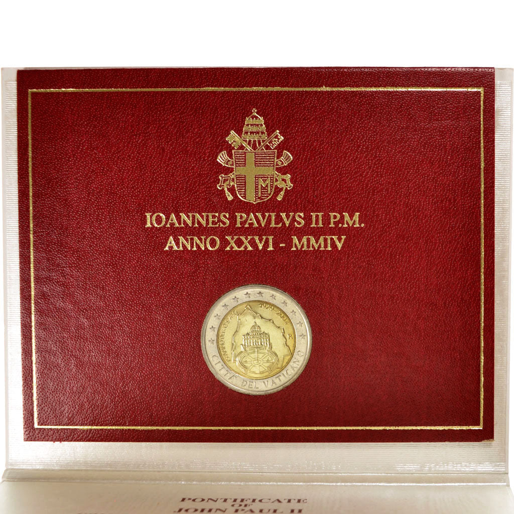VATICAN CITY, 2 Euro, 2004, MS(65-70), Bi-Metallic, KM:358