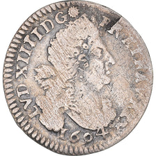 Münze, Frankreich, 4 Sols aux 2 L, 1694, Reims, SGE+, Silber, Gadoury:106