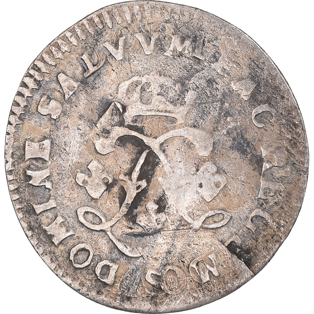 Münze, Frankreich, 4 Sols aux 2 L, 1694, Reims, SGE+, Silber, Gadoury:106
