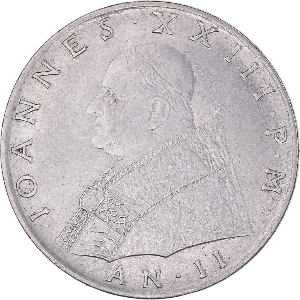 Moneta, PAŃSTWO WATYKAŃSKIE, John XXIII, 100 Lire, 1960, Roma, AU(50-53), Stal
