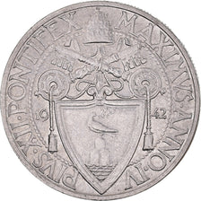 Coin, VATICAN CITY, Pius XII, 20 Centesimi, 1942, Roma, MS(60-62), Stainless