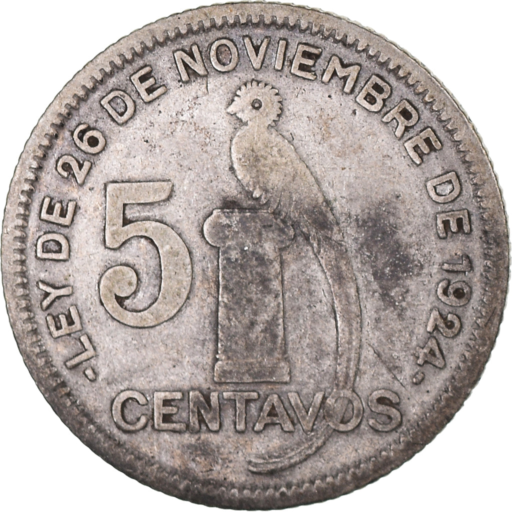 Coin, Guatemala, 5 Centavos, 1932, VF(30-35), Silver, KM:238.2
