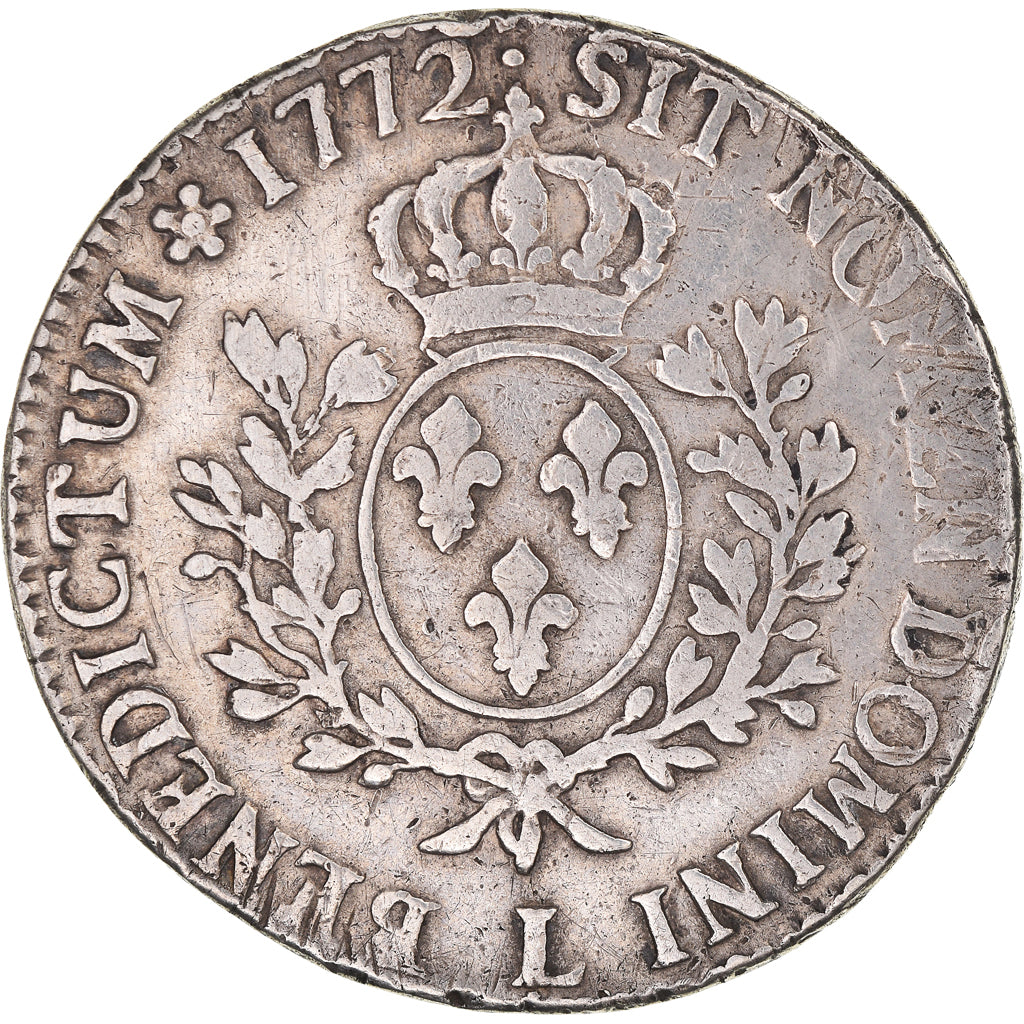 Coin, France, Louis XV, Écu à la vieille tête, Ecu, 1772, Bayonne, VF(20-25)