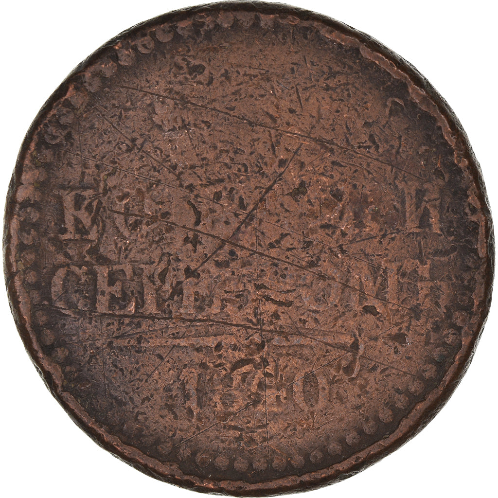 Coin, Russia, Nicholas I, 3 Kopeks, 1840, Ekaterinbourg, VG(8-10), Copper