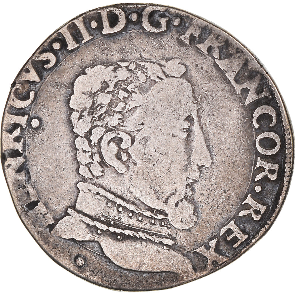 Monnaie, France, Henri II, Teston, 1556, Toulouse, TB+, Argent, Sombart:4572