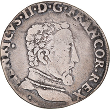Monnaie, France, Henri II, Teston, 1556, Toulouse, TB+, Argent, Sombart:4572