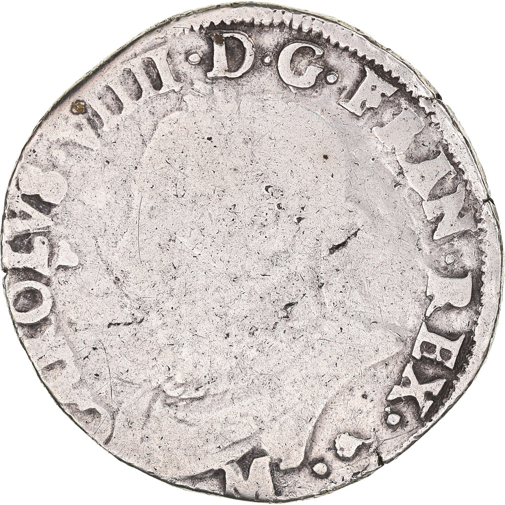Coin, France, Charles IX, Teston, 1575, Toulouse, VF(20-25), Silver