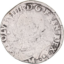 Coin, France, Charles IX, Teston, 1575, Toulouse, VF(20-25), Silver