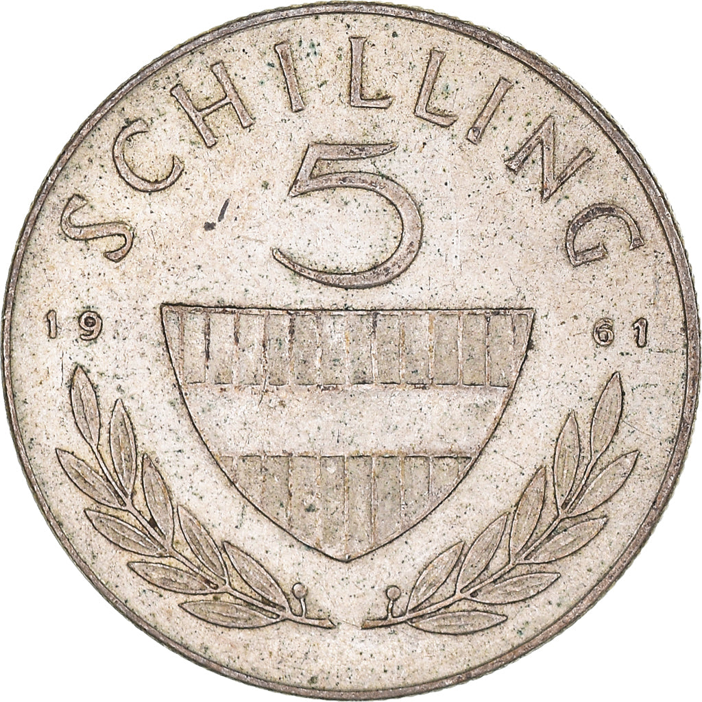 Coin, Austria, 5 Schilling, 1961, AU(50-53), Silver, KM:2889