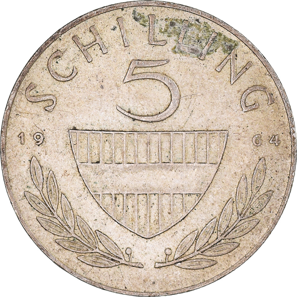 Moneta, Austria, 5 Schilling, 1964, BB+, Argento, KM:2889