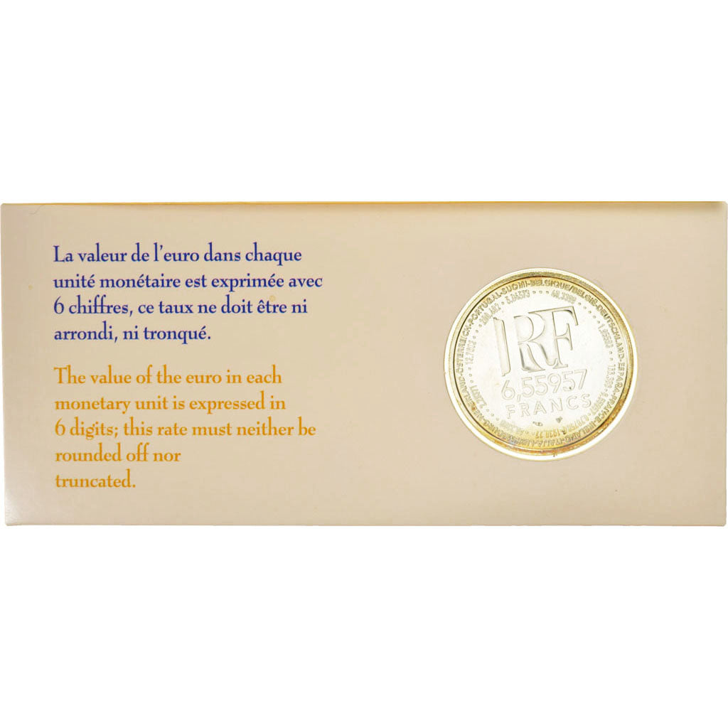 FRANCE, 6.55957 Francs, 1999, Paris, KM #1254, MS(65-70), Silver, 0.00