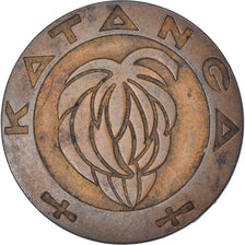 Coin, Katanga, 5 Francs, 1961, EF(40-45), Bronze, KM:2