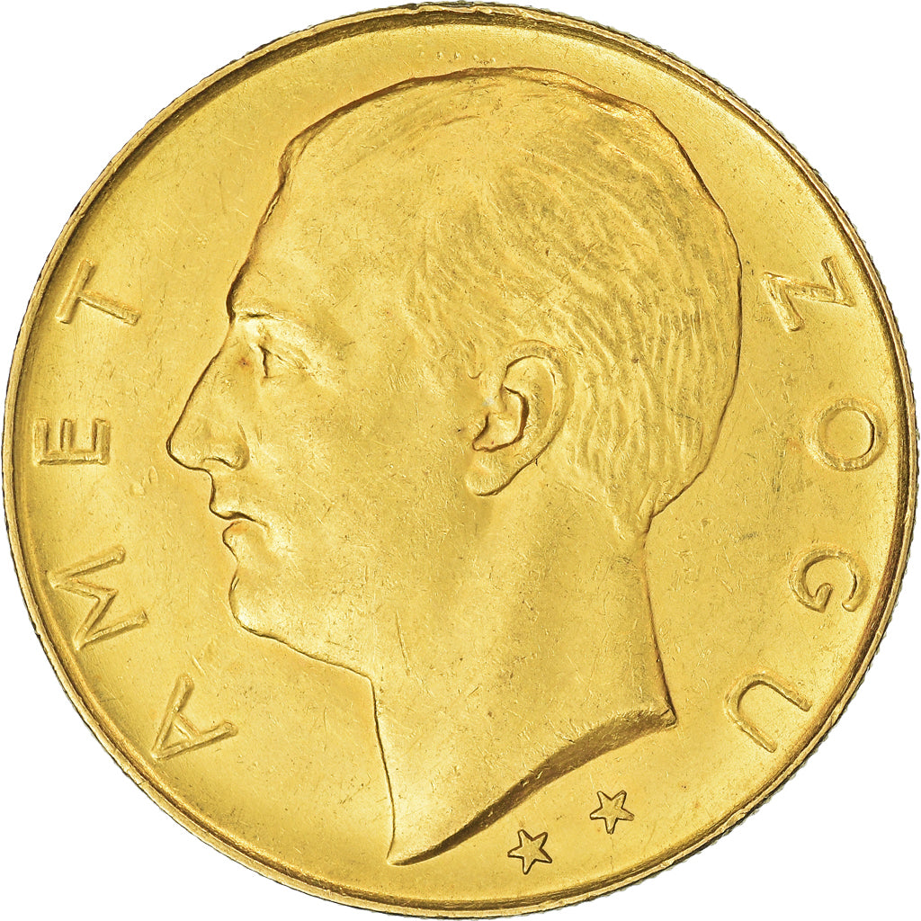 Munten, Albanië, Zog I, 100 Franga Ari, 1927, Rome, PR, Goud, KM:11a.3