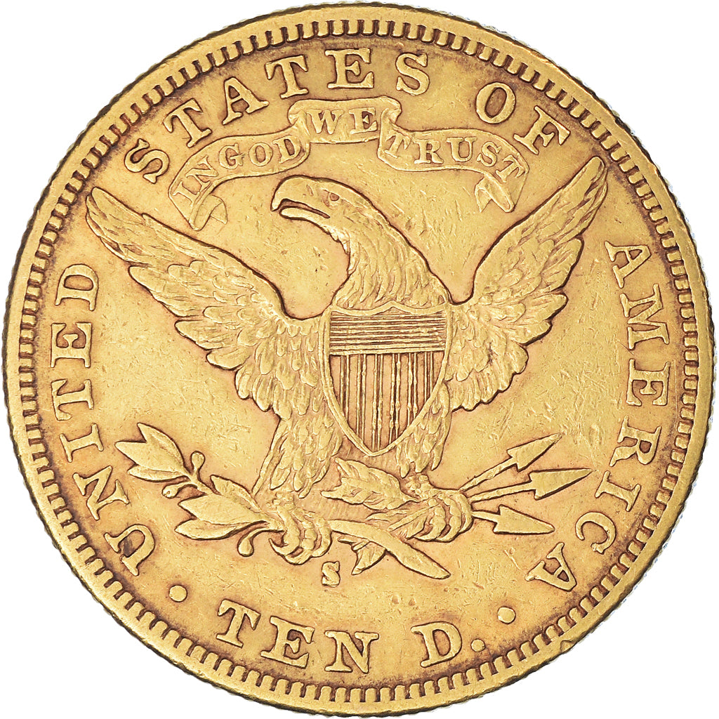 Coin, United States, Coronet Head, $10, Eagle, 1886, San Francisco, EF(40-45)