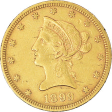 Coin, United States, Coronet Head, $10, Eagle, 1899, U.S. Mint, Philadelphia