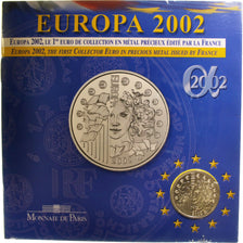 FRANCE, 1/4 Euro, 2002, Paris, KM #1300, MS(65-70), Silver, 30, 0.00