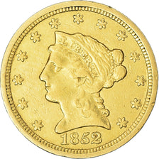 Coin, United States, Coronet Head, $2.50, Quarter Eagle, 1852, U.S. Mint
