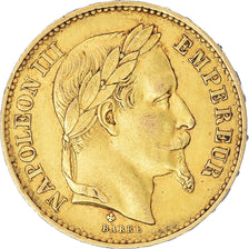 Monnaie, France, Napoleon III, 20 Francs, 1870, Strasbourg, TTB+, Or